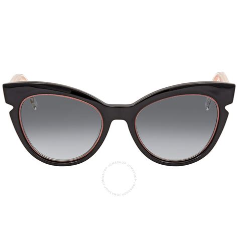 Fendi Grey Gradient Cat Eye Ladies Sunglasses FE